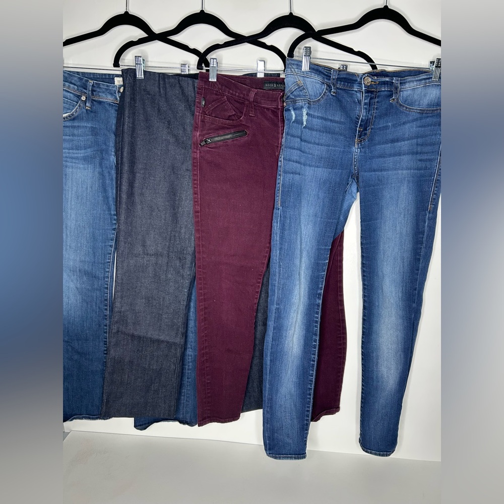 Lot Four Jeans Womens Sz 30, 10, 12 | Rock Revival, Rag and Bone, Hudson